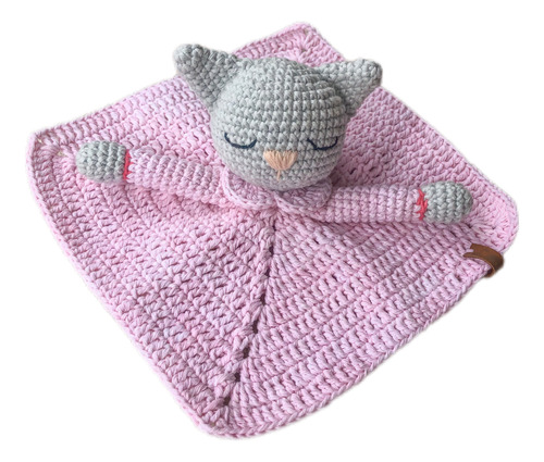 Manta De Apego - Ositos Y Gatito (tejido A Crochet)