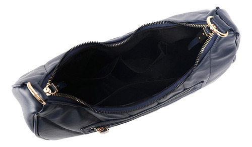 Bolsa Para Dama Perry Ellis Interior Amplio Correa Ajustable Color Azul Oscuro