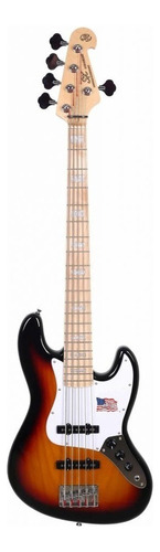 Baixo Sx Sjb755 Jazz Bass 5 Cordas Passivo Em Ash