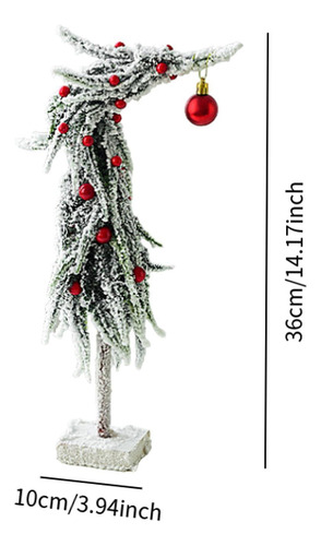 Adorno De De Navidad De Mesa, Regalo Para Fiesta, 10x36 Cm