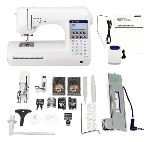 Juki Hzl-f400 Exceed Series Máquina De Coser Para Computad. Color Blanco