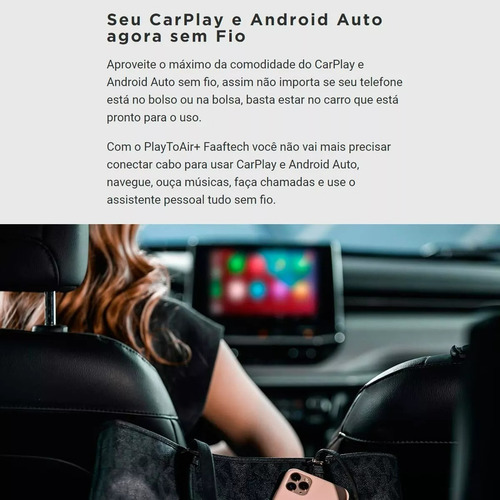 Espelhamento Play To Air+ Faatech Com Sistema Carplay