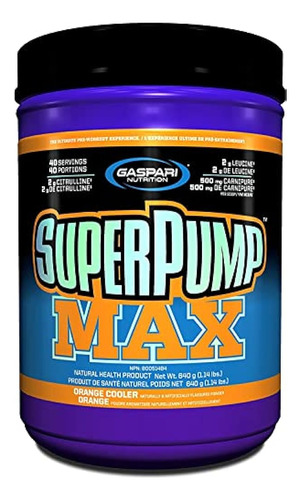 Gaspari Nutrition Superpump Max, El Polvo Preentrenamiento D