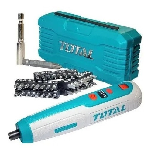 Imagen 2 de 4 de Atornillador Inalámbrico 4v total 40 Puntas + Estuche