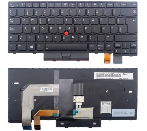 Teclado Español Lenovo Thinkpad T470 T480 Negro Nuevo Con Ñ