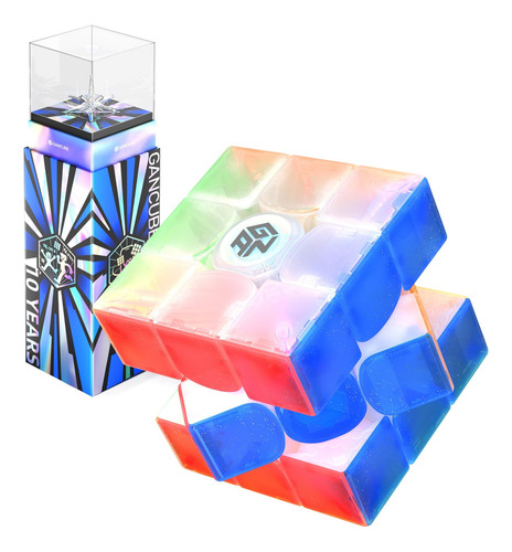 Cubo Rubik Gan15 3x3 Maglev Uv - 10th Anniversary Edition