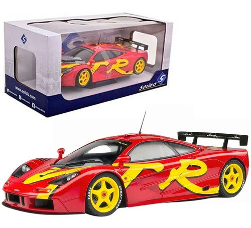 Mclaren F1 Gtr Short Tail 1996 Escala 1:18 Solido Color Rojo