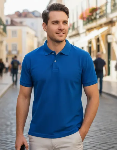 Camisa Polo Lisa Manga Curta Masculina Malha Fria Pv Gola - R$ 50,78