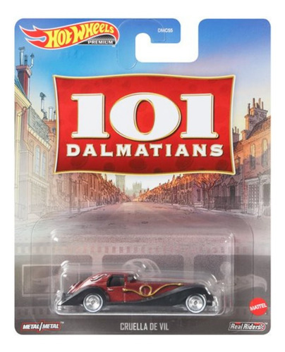 Hot Wheels 101 Dalmatas Cruela Devil Premium Ruedas De Goma 