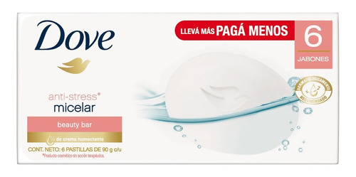 Jabon Dove Micelar 90g X 6