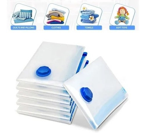 Imagen 3 de 8 de Bolsa De Vacio Para Ropa Organizadora 90x130 Cm