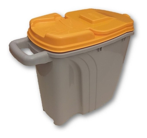 Container Dispenser Pote Ração 25 L (11 Kg) Tampa Pressão  