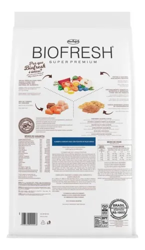 Alimento Biofresh Super Premium para perro cachorro de raza mediana sabor mix de 10 kg