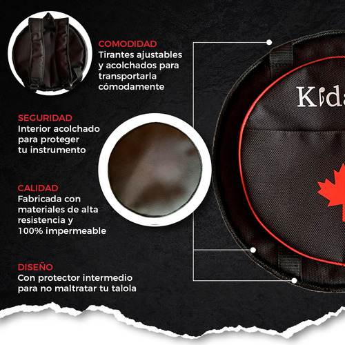 Funda Para Tarola Kidam Color Negro