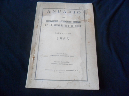 Anuario Observatorio Astronómico Nacional 1963