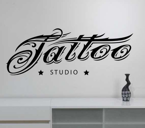 Vinil Decorativo Tattoo Studio O Estudio De Tatuajes