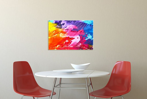 Vinilo Decorativo 60x90cm Abstracto Arte Colores Dibujo M6