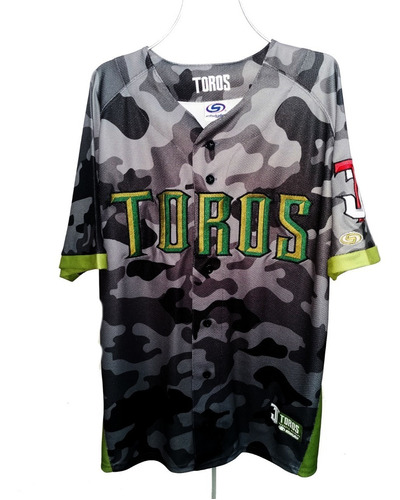 Jersey Casaca Beisbol Toros Tijuana L Coleccion Hombre Camo