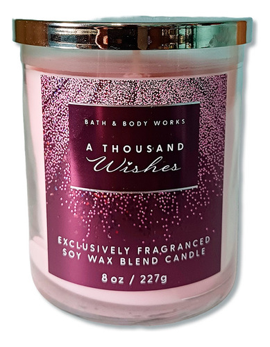 Bath & Body Works Vela Aromática Variedad De Fragancias 227g Rosa Claro Lisa Prosecco Y Peonías