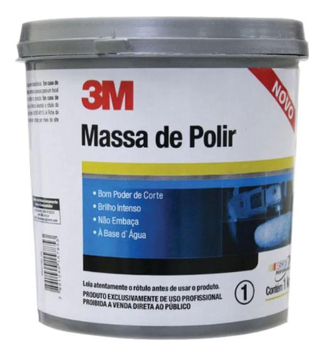 Massa De Polir A Base D'água 3m 1 Kg