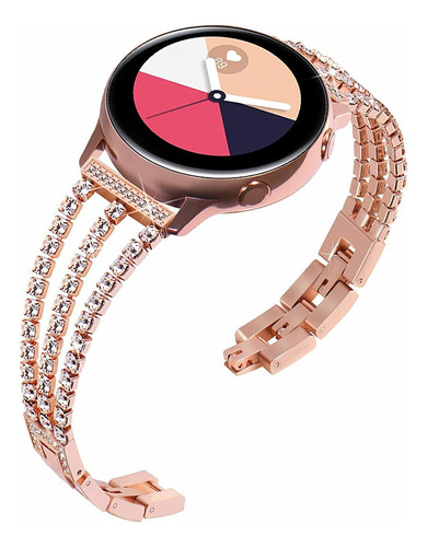 Pulsera De Reloj En Oro Rosa Para Samsung Galaxy Watch Activ