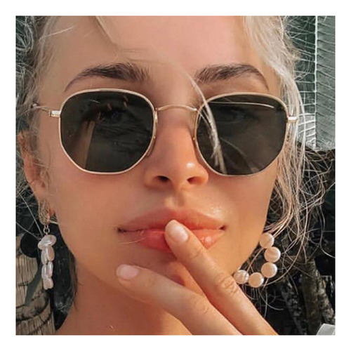 Gafas De Sol Hexagonales Gafas Gafas De Metal Gafas De Pesca