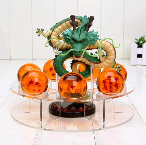 Shen Long Dragon Verde + Esferas 4cm+ Exhibidor Envio Gratis