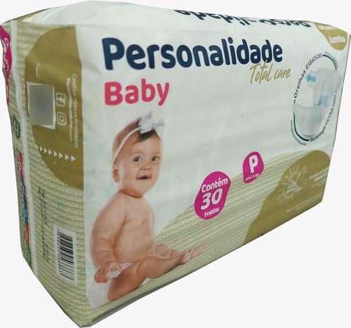 Fralda Personalidade Baby Total Care Jumbo Tamanho P Gênero Sem gênero Tamanho Pequeno (P)