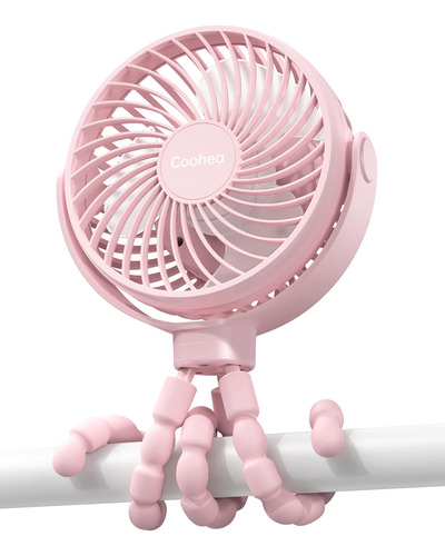 Ventilador De Cochecito Coohea, Batería Con Clip Recargable