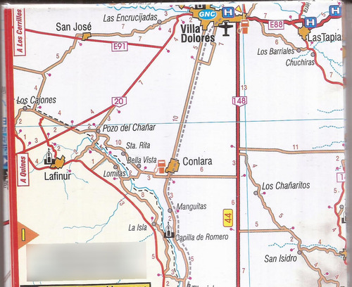 Mapa De Las Sierras De Cordoba Nuevo 81 Por 57 Cm