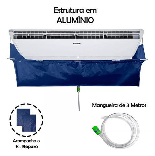 Coletor Ar Condicionado Com Abas + Piso Teto 60 Mil Btus
