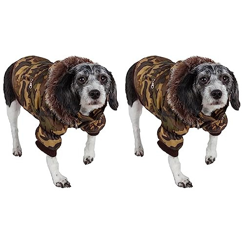 Pet Life Classic Metallic Fashion Pet Dog Coat Jacket Parka 