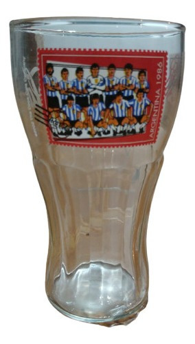 4 Vasos Coca-cola Selec. Argentina Fútbol Campeón México'86