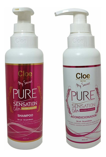 Cloe Shampoo + Acondicionador Pack  Pure Sensation Color 