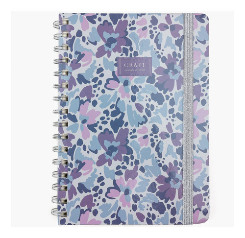 Cuaderno Back To School Mediado Cuadriculado Celeste