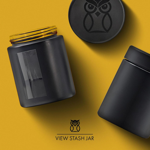 Treehouse 4 Oz Tarros De Visualización Negro Mate (juego De