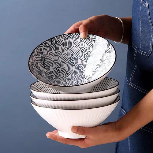 Juego De 4 Cuencos Japoneses Para Ramen De 40 Onzas, Para