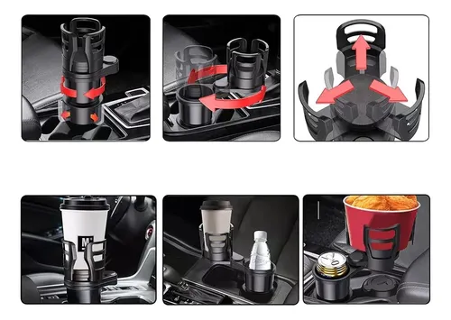 Portavasos Ajustable Extensor Doble Botellas Bebidas Carro
