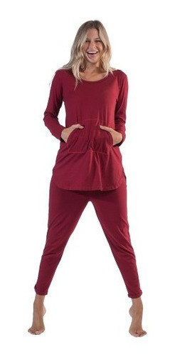 Pijama Mujer Manga Larga Pantalon Largo Amy Mora Z403