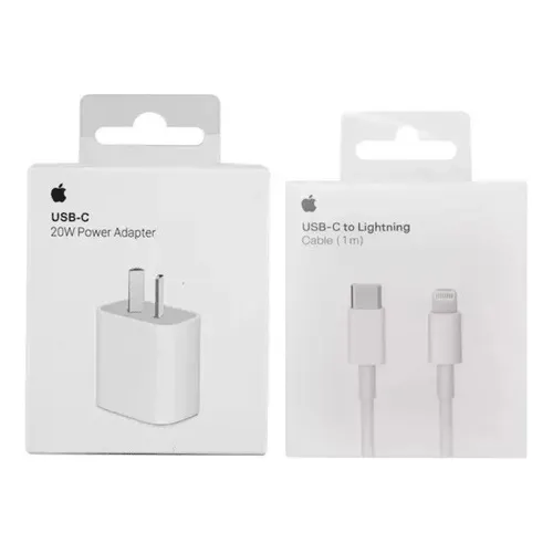 Cargador iPhone 15 Pro Max Carga Rápida 20w Usb-c Original