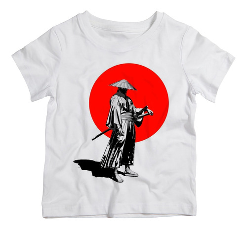 Camiseta Infantil Samurai  Ninja  Armadura  Espada