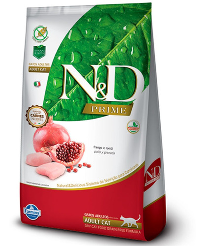 N&d Gato Adulto Pollo Y Granada Grain Free 1.5kg. Np