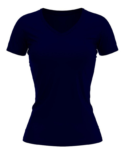 Playera Mujer Manga Corta Tecnología Deportiva Cuello V