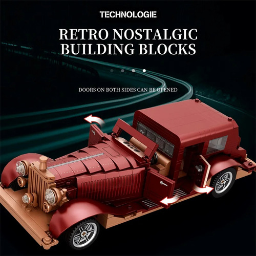 Blocos De Construção De Modelo De Carro Clássico Phantom, Br