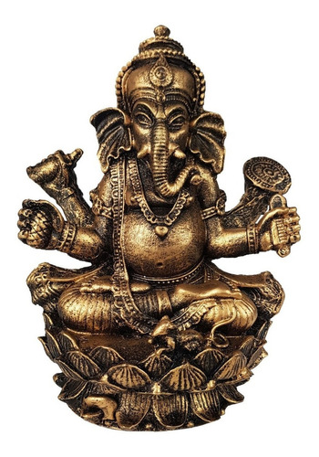 Ganesha Hindu Deus Da Sorte, Prosperidade E Sabedoria Resina