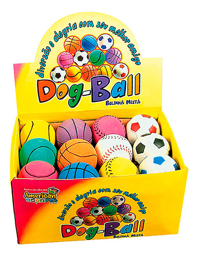 Bola Dog Ball Display Caixa 24 Unidades - American Pets