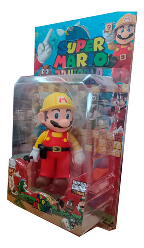 Muñeco Mario Bros Constructor Articulado 3dworld 13cm