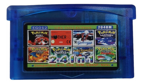 Cartucho Multijuego 24 N 1 Gameboy Advance Gba Ds Pokemon 