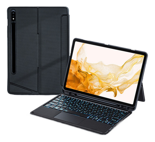 Funda Con Teclado Magnético Desmontable Para Samsung Galaxy