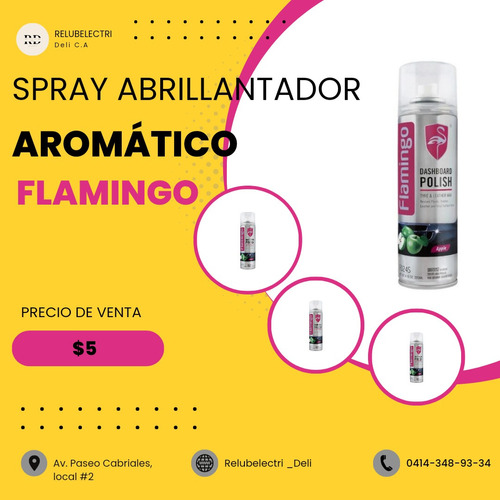 Spray Abrillantador Aromático Flamingo 